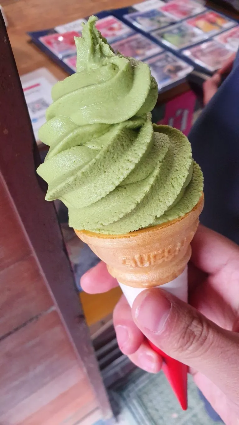 抹茶アイスの写真