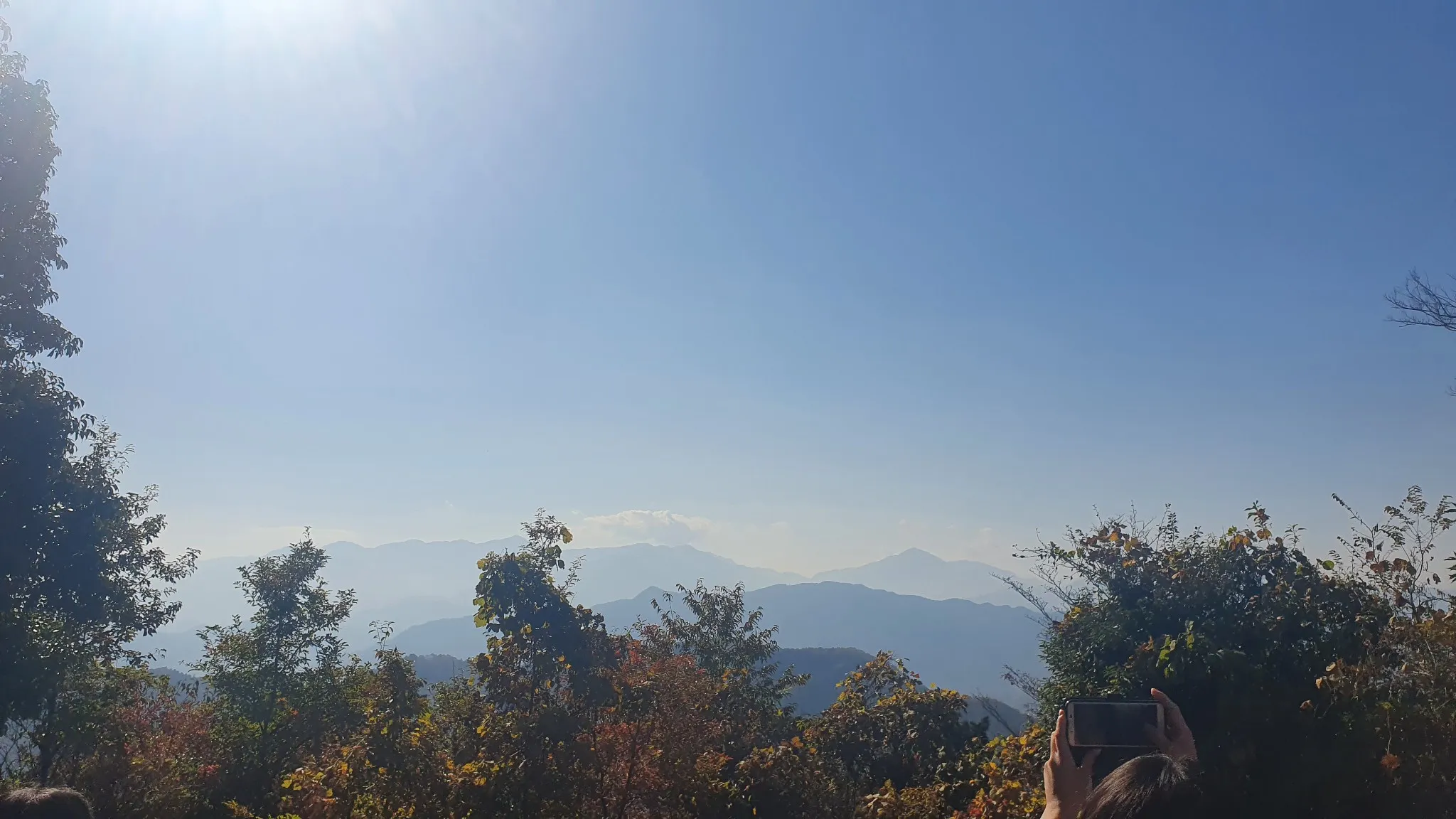 山頂からの眺めの写真